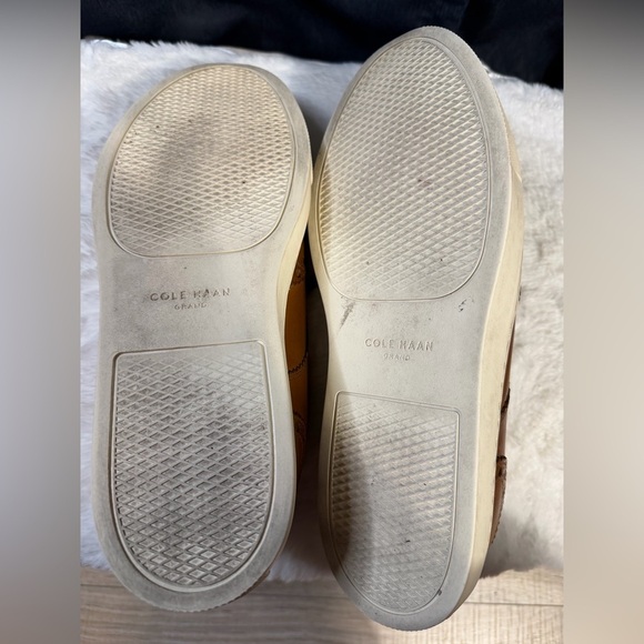 Cole Haan Men’s 8M Brown Leather Wingtip Oxford Sneakers Grand Series Shoes - Picture 7 of 9